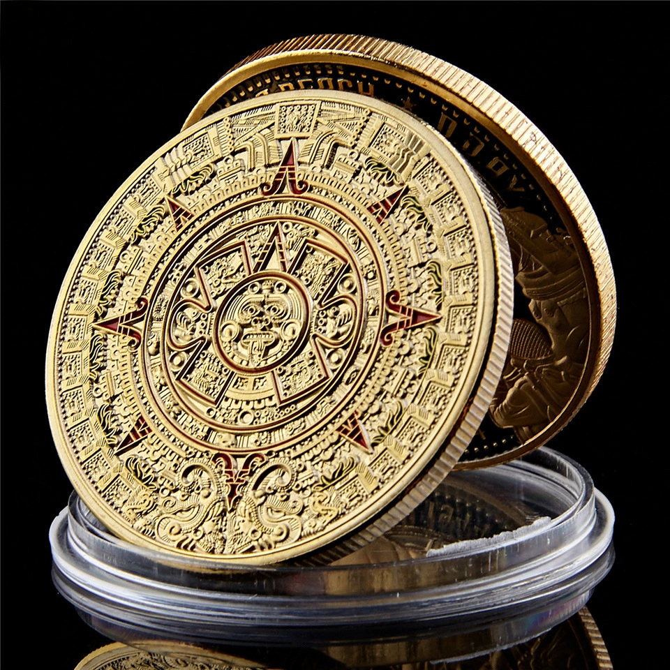 Maya Commemorative Coin Dot Paint Medal Gift Collection