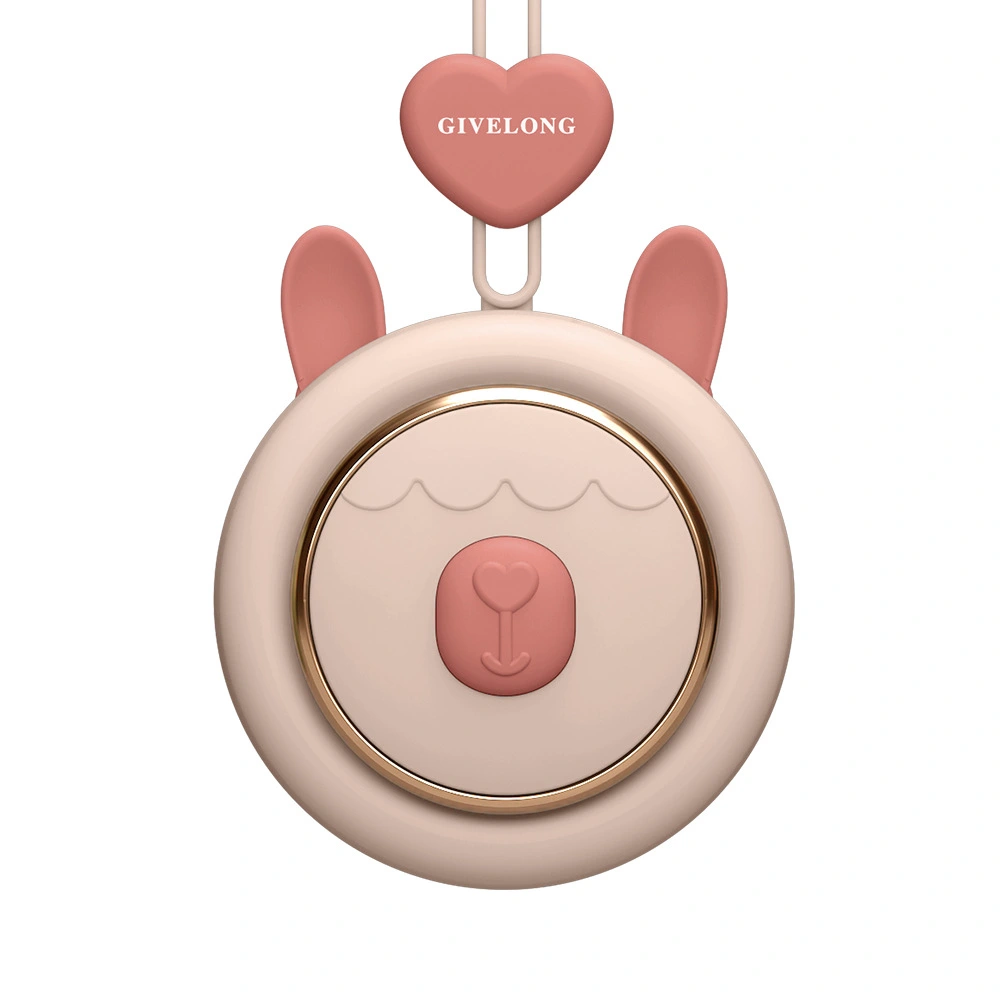Mini Bladeless Neck Band Fan Hands-free Cute Pet Hanging Rope Portable USB Charging Fans 3rd Gears Speeds Ventilate Rechargeable