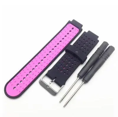 Watch Strap Silicone Two-Color Strap Garmin Forerunner235 Two-Color Silicone Strap