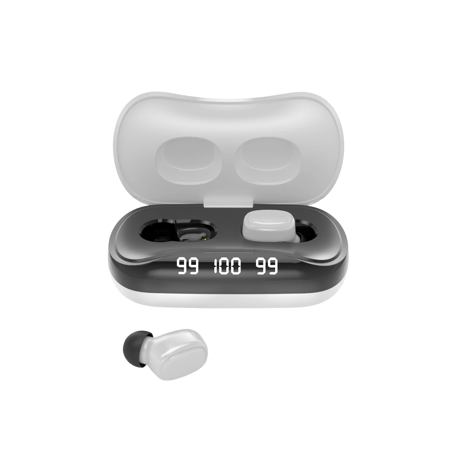 Private Mode Wireless Bluetooth Headset Binaural Touch Digital Display Tws Stereo Mini Sports 5.1