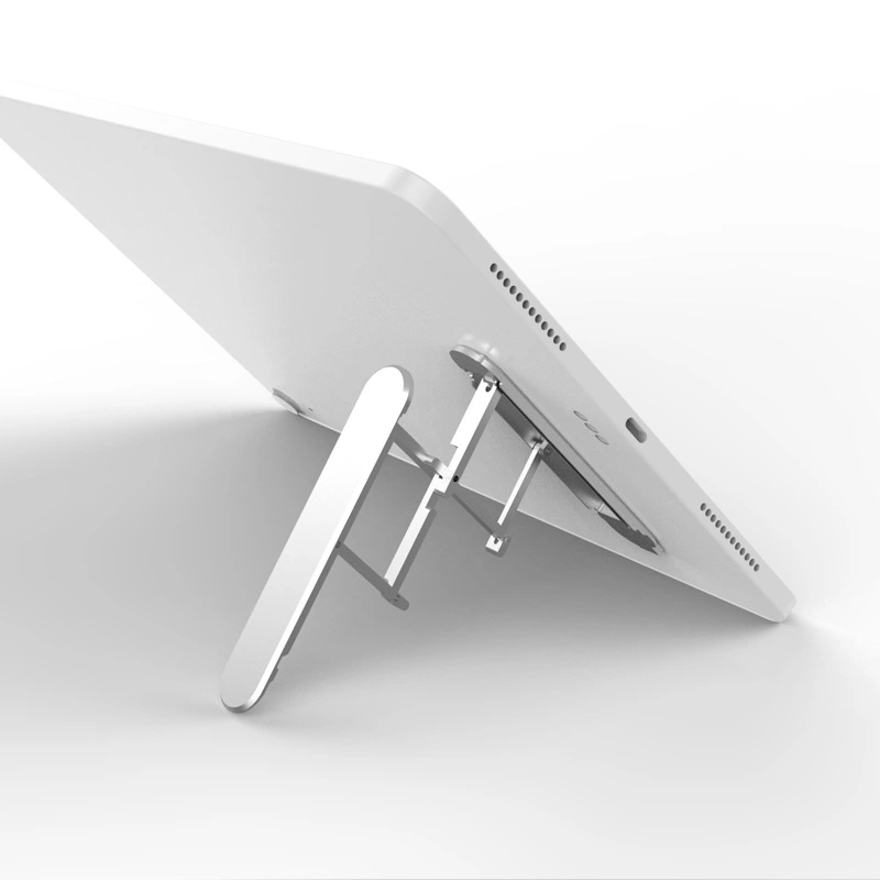 Mini Adjustable Foldable Tablet Support Stand for Playing Games Aluminum Alloy Steady Tablet Kickstand Anti-Slip Foldable
