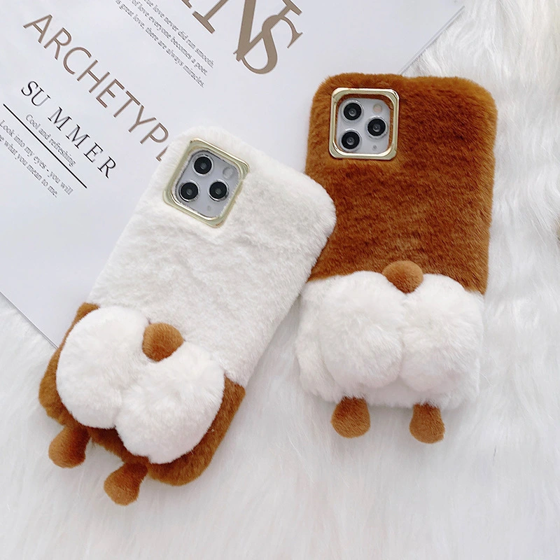 Compatible with Apple , Corgi butt phone case plush plush 12pro