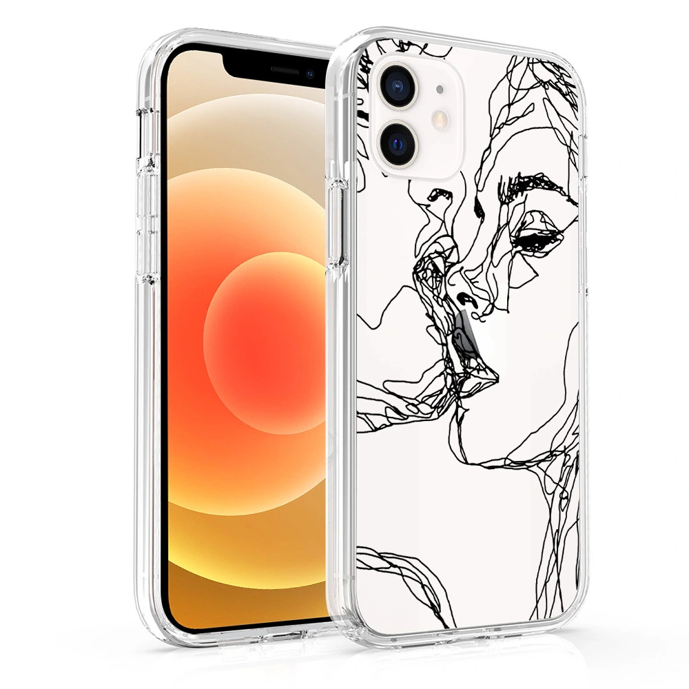 Suitable For Iphone12 Mobile Phone Case Cross-Border New Xr Art Student Mona Lisa Van Gogh Line Art Mobile Phone Case