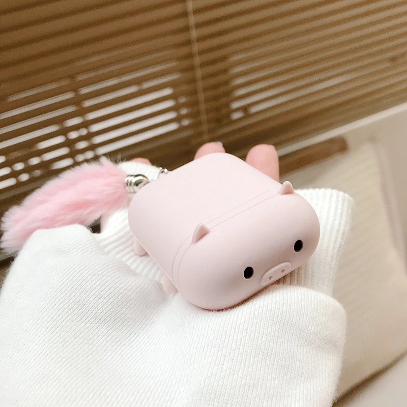 Cute Baby Pig Protective Cover Cartoon Bluetooth Headset Case