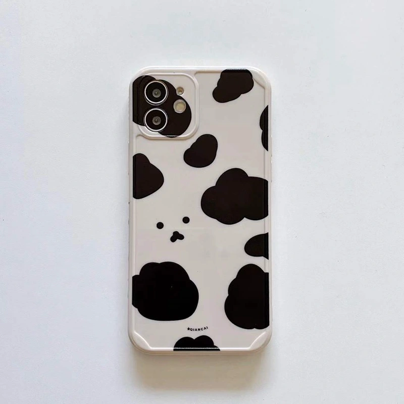 Mobile Phone Cute Milk Pattern Emoticon Soft Shell Simple