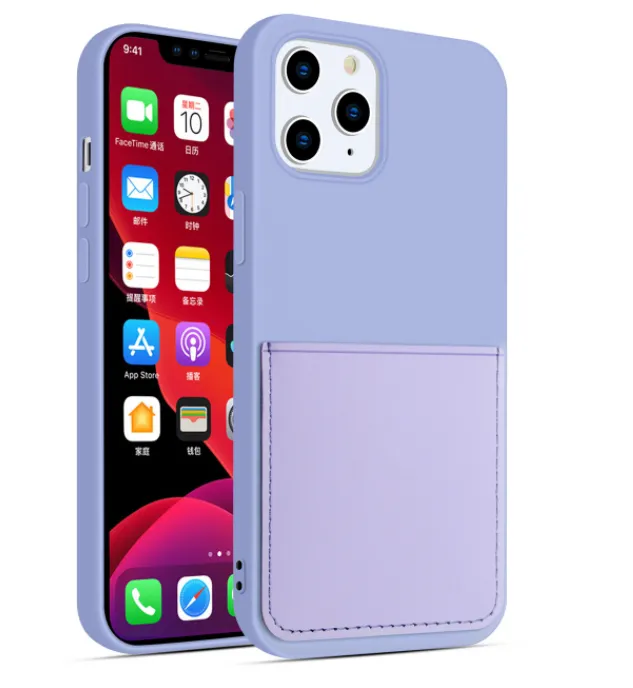 Compatible with Apple, Compatible with Apple , Iphone12 Liquid Card Mobile Phone Shell Xsmax All-Inclusive Xr Creative 7Plus Suitable For Apple 11 Protective Cover I8