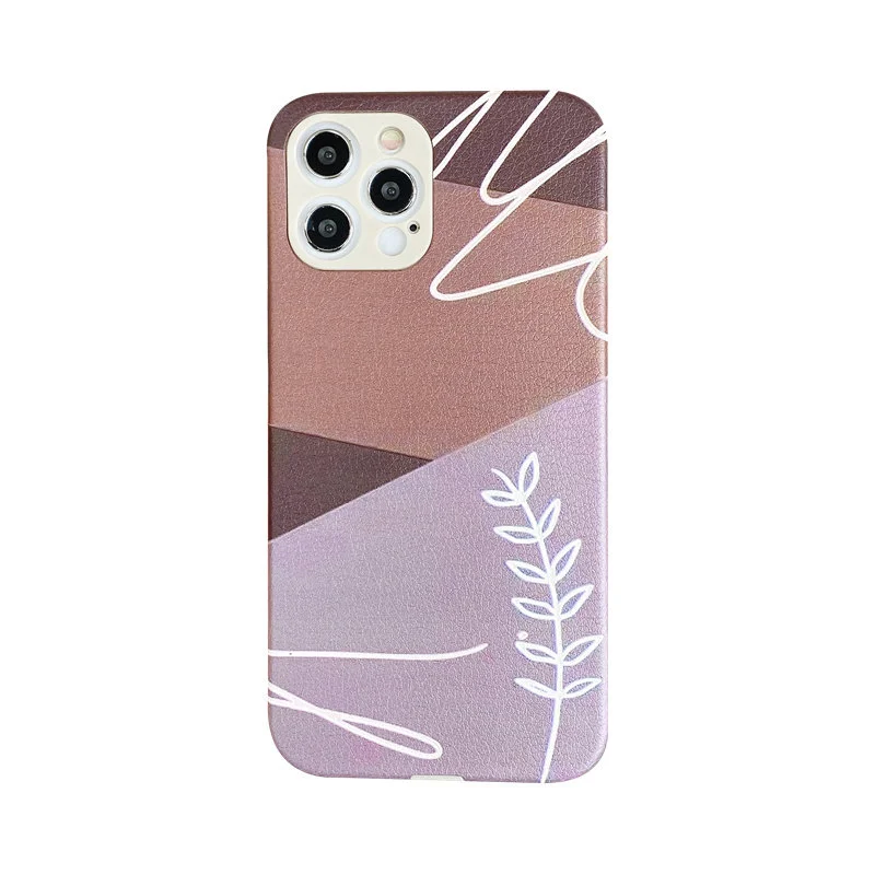 Geometric Stitching Color Cell Phone Case Soft 