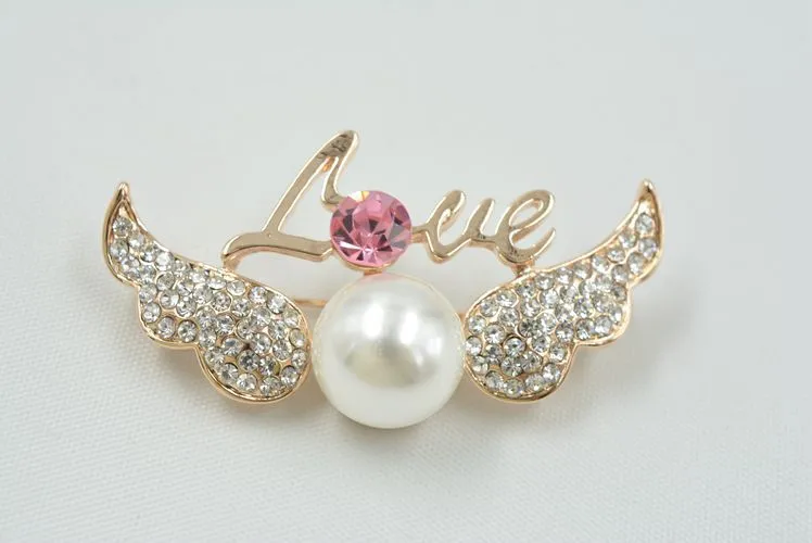 Fashion Star With Angel Wings Brooch