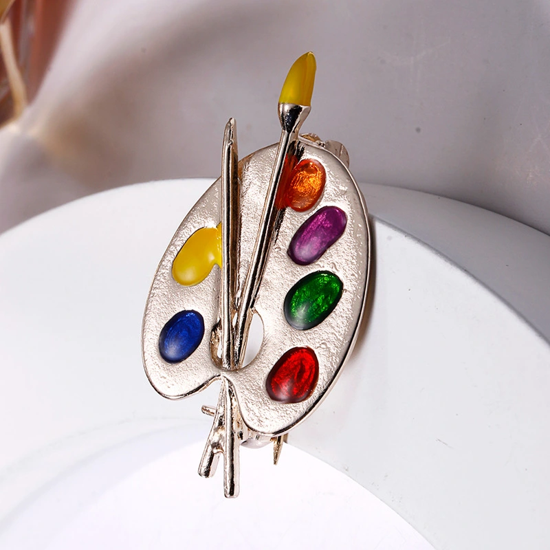 Personalized Colorful All-Match Oil Palette Brooch