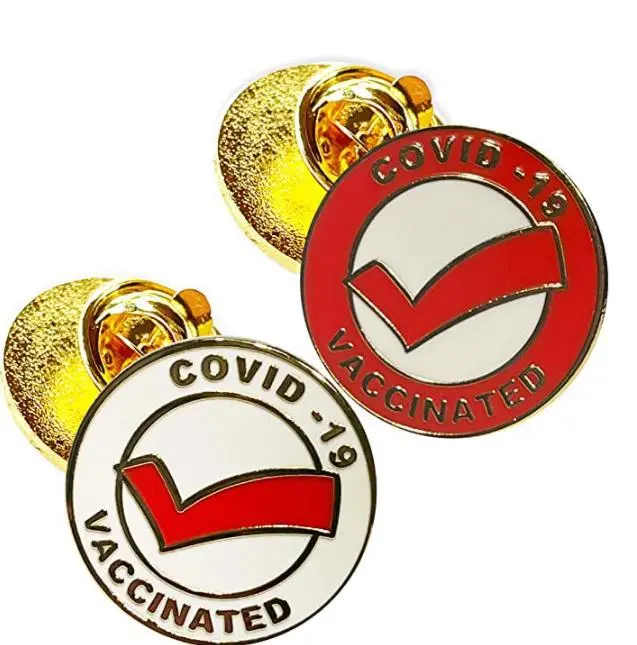 Creative Medical Series Brooch COVID-19 Vaccine Planting Commemorative Logo Badge