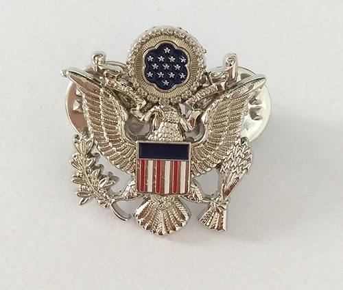 U.S. Military Fan, Non-commissioned Officer, Military Officer, Lieutenant Officer, Metal badge