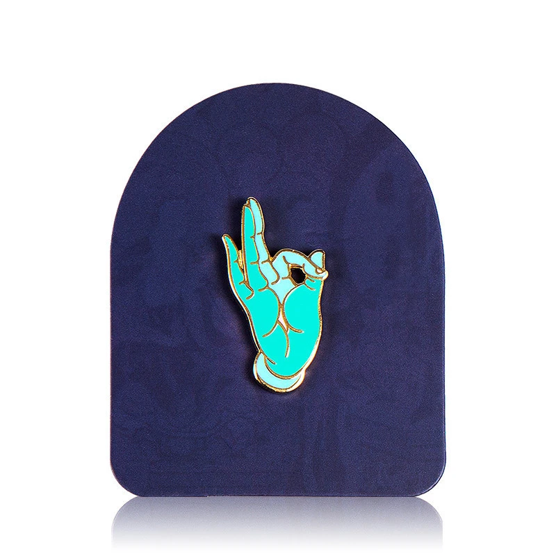 Dunhuang Academy Hand Posture Brooch Badge