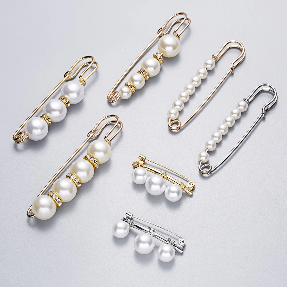 Creative New Pearl Horizontal Big Brooch