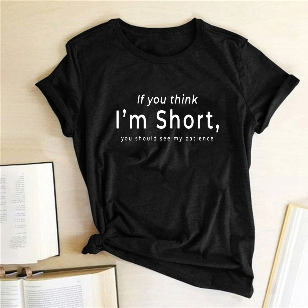 Fashion Trend Fun English Printed Ladies T-shirt