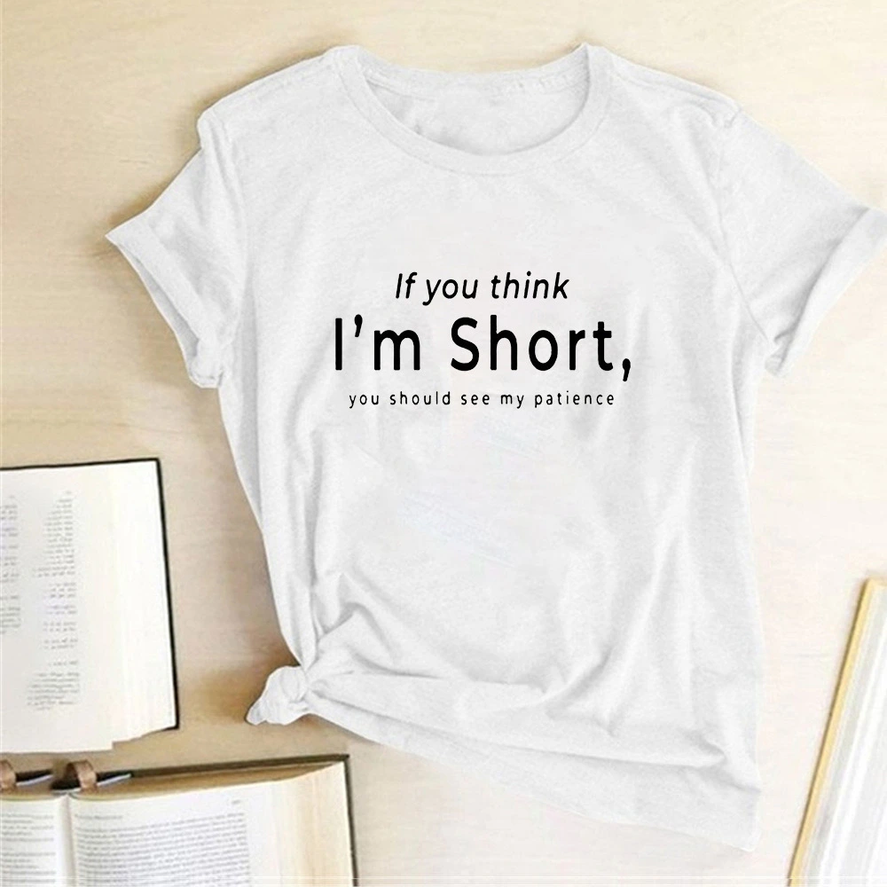 Fashion Trend Fun English Printed Ladies T-shirt