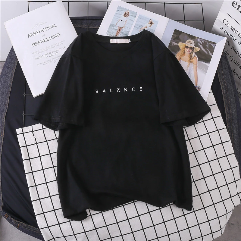 Summer Loose And Simple Plus Size All-Match T-Shirt