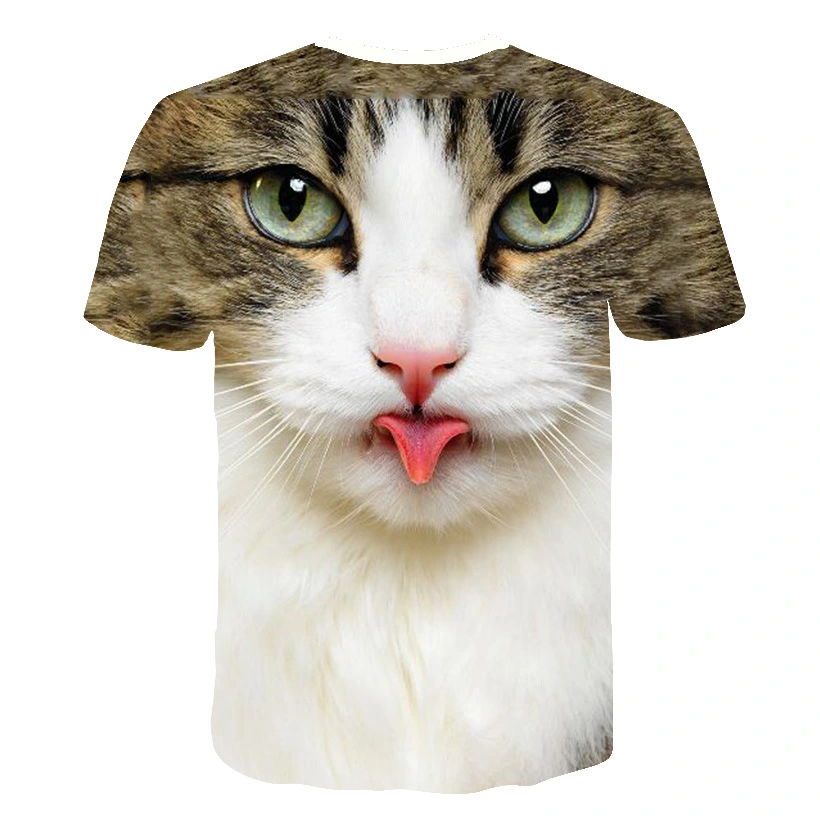 Art Cat 3D Digital Printing Men's T-Shirt