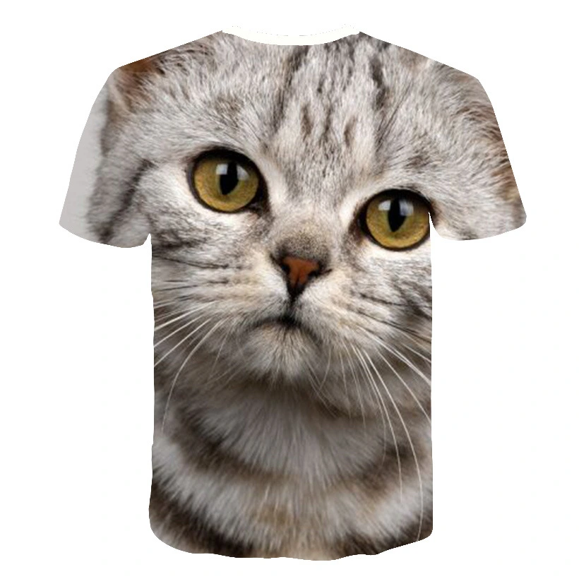 Art Cat 3D Digital Printing Men's T-Shirt