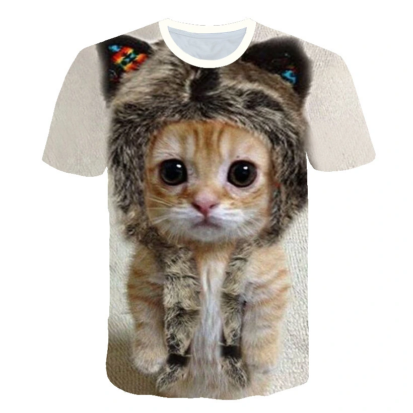 Art Cat 3D Digital Printing Men's T-Shirt