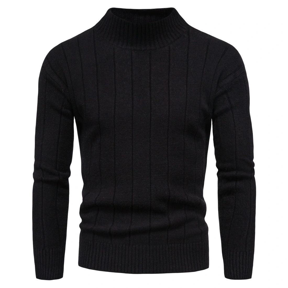 Solid Striped Men's Sweater Base