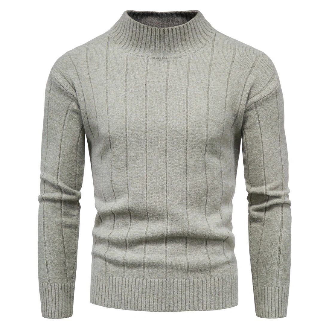 Solid Striped Men's Sweater Base