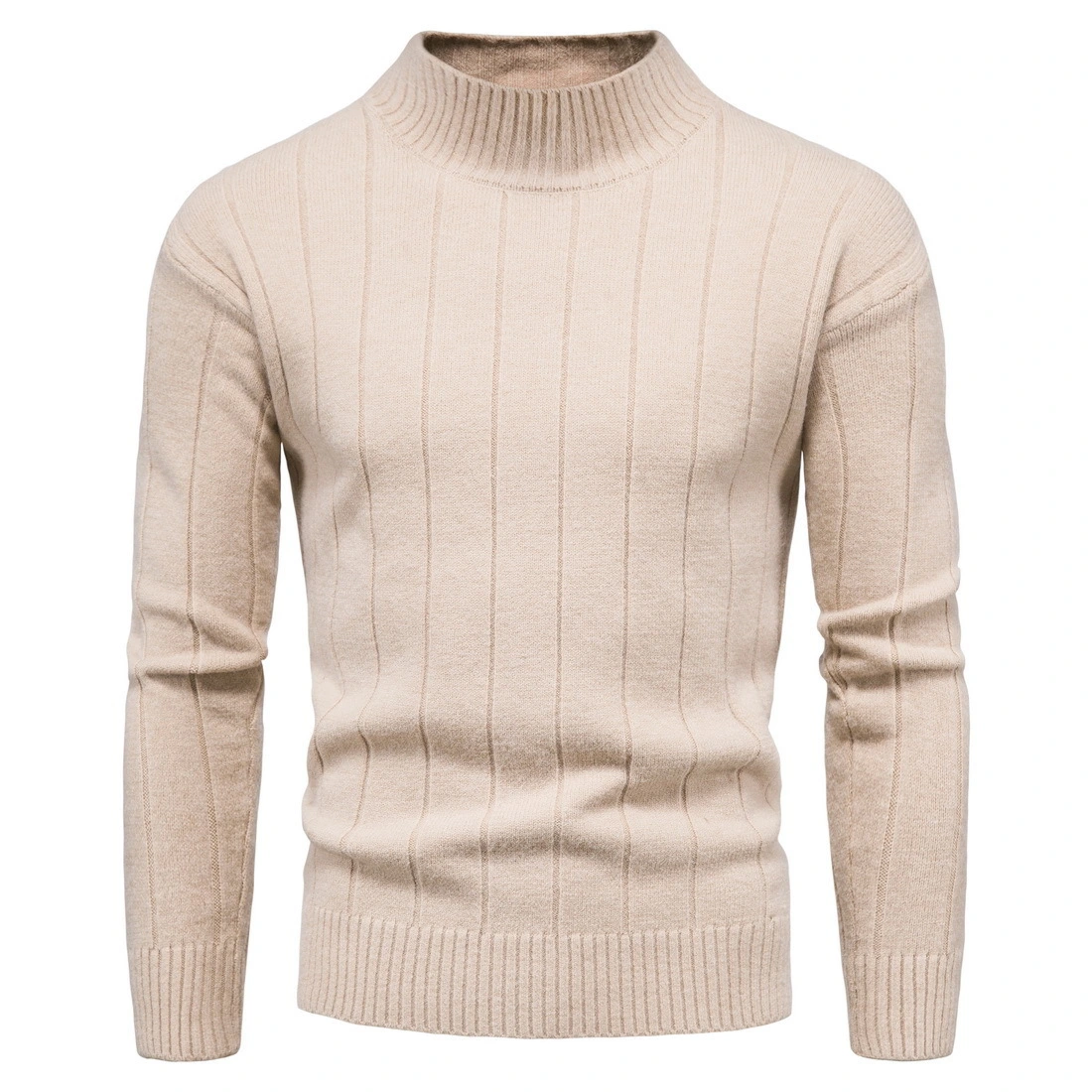 Solid Striped Men's Sweater Base