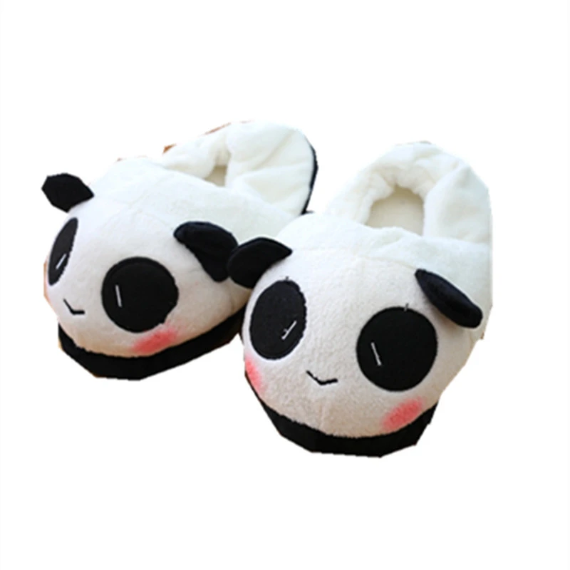 THINKTHENDO Nette Panda Augen Frauen Nette Hausschuhe Schone Cartoon Indoor Hause Weiche Schuhe
