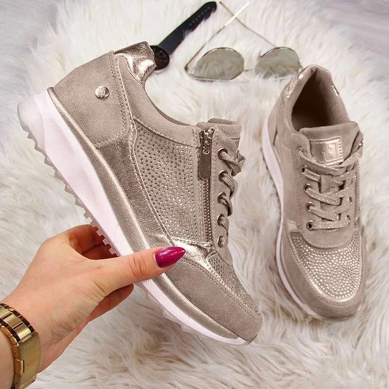 Thick-soled Daddy Shoes Women's Solid Color Casual Shoes Women's Shoes