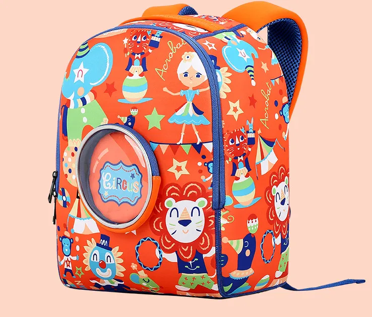 Korean Children''s Cartoon Schoolbag Customized Kindergarten Load 