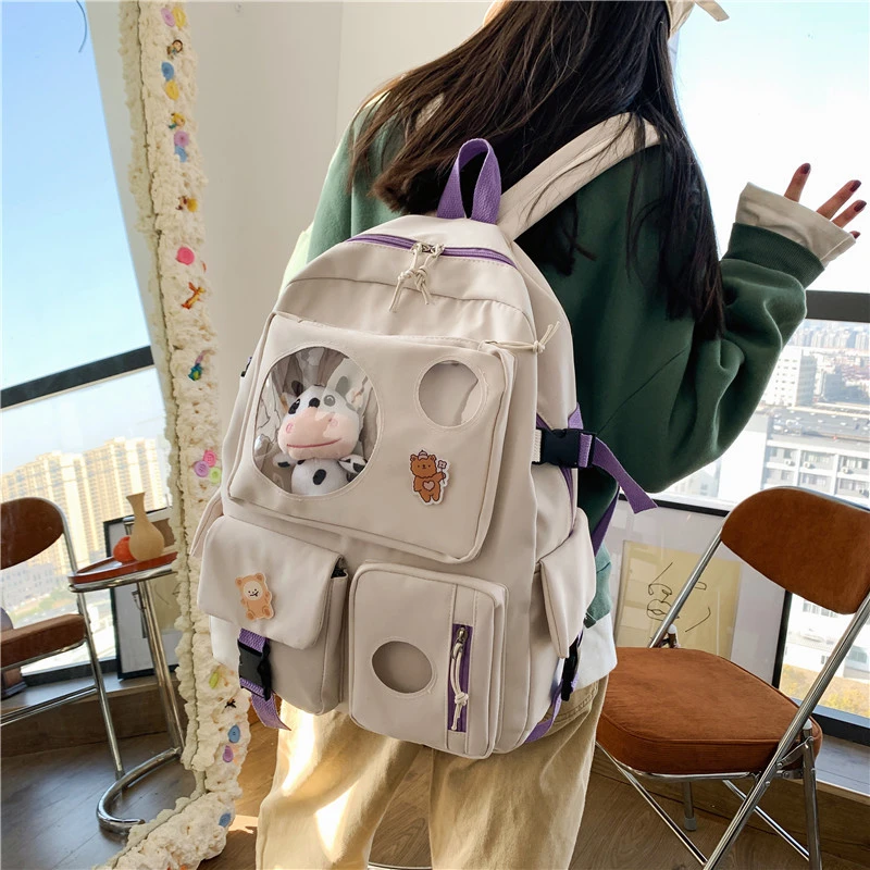 Campus Small Fresh And Cute Student Backpack Soft Girl School Bag