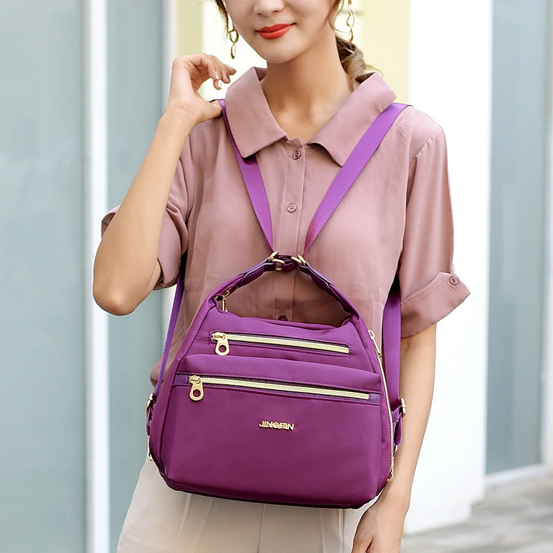 Backpack Women Fashion Bag Waterproof One-Shoulder Ladies Backpack Double Zipper Female Bag