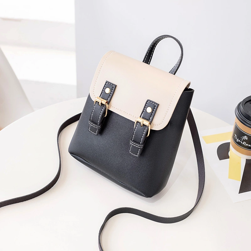 Multi-function Double Pin Buckle Small Backpack One-shoulder Diagonal Women's Bag
