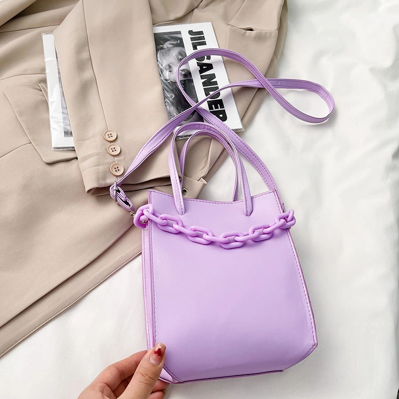 Large Capacity Chain Crossbody Picture Tote Bag
