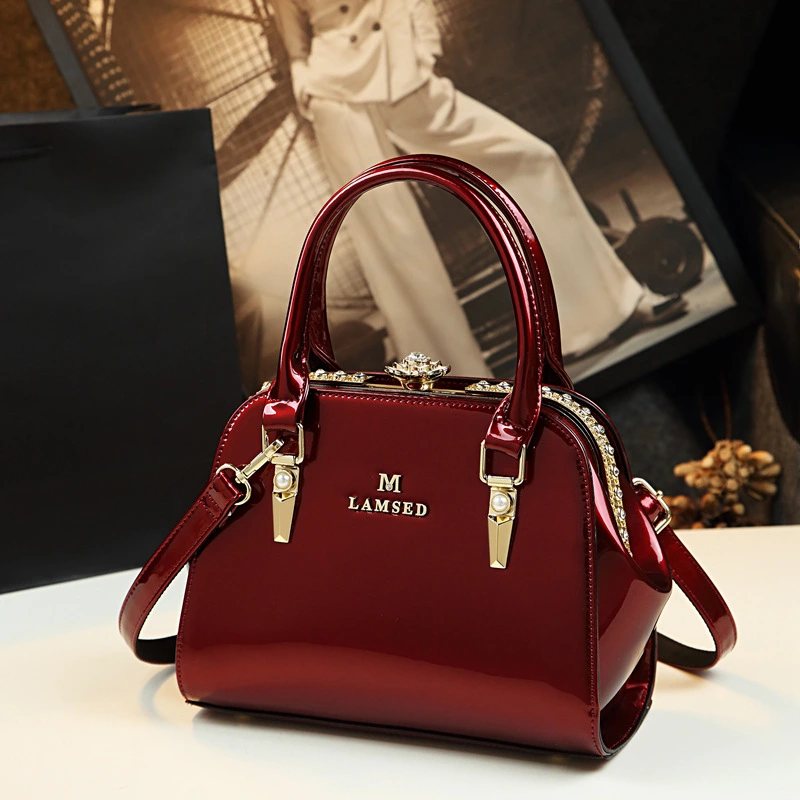 Genuine Leather Lady Bag Middle-aged Mother Bag All-match Handbag Shoulder Messenger Bag Tide