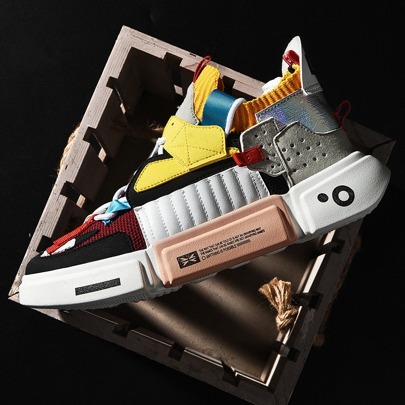 Men's Shoes Autumn New Breathable Men's Color Matching Personality Shoes