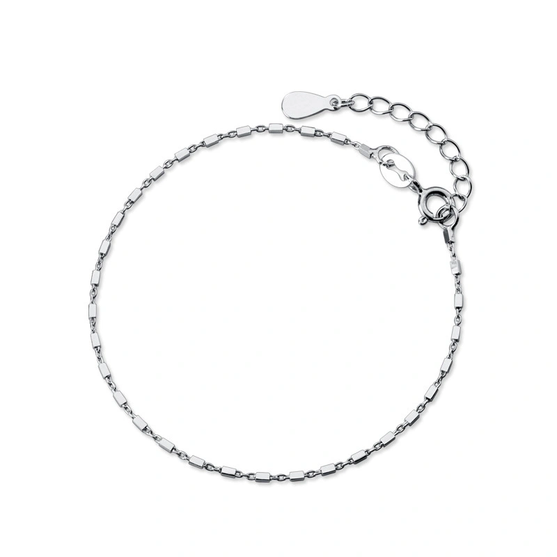 S925 Silver Bracelet Small Square Bracelet Feminine Temperament