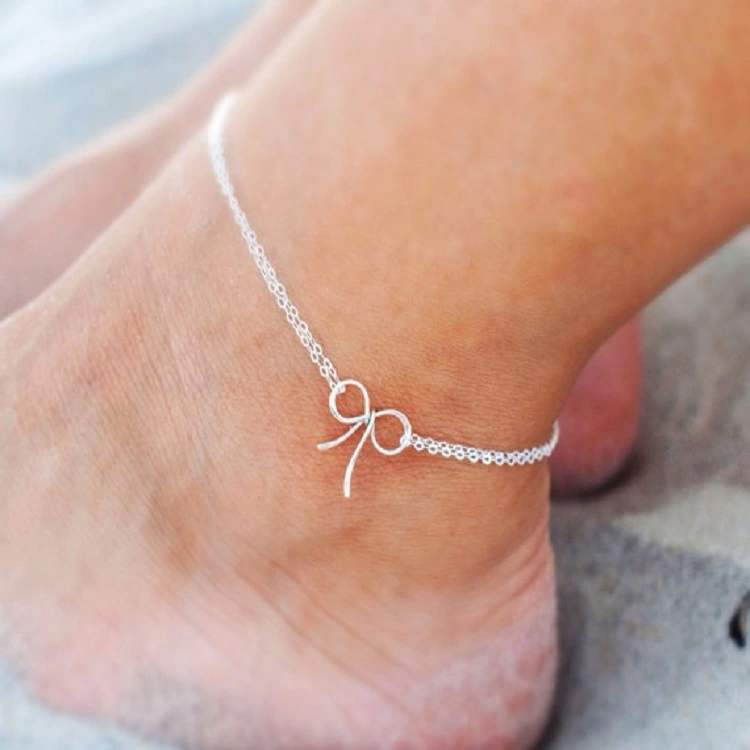 Bowknot Simple Anklet Femininity Girlfriends Personalized Design Station Clothing Accessories