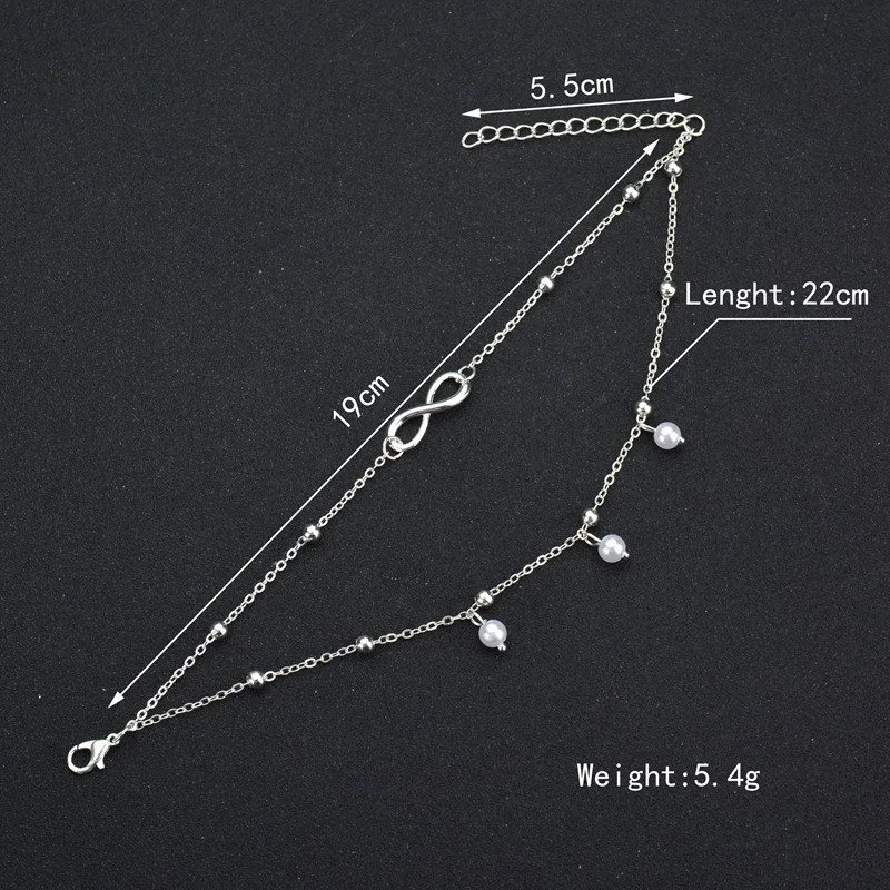 8-shaped Multilayer Anklet