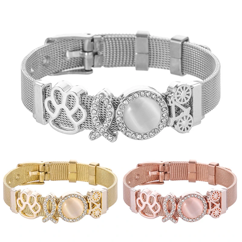 New Stainless Steel Mesh Bracelet Jewelry Women's New Bracelet Cross-border E-commerce Gifts