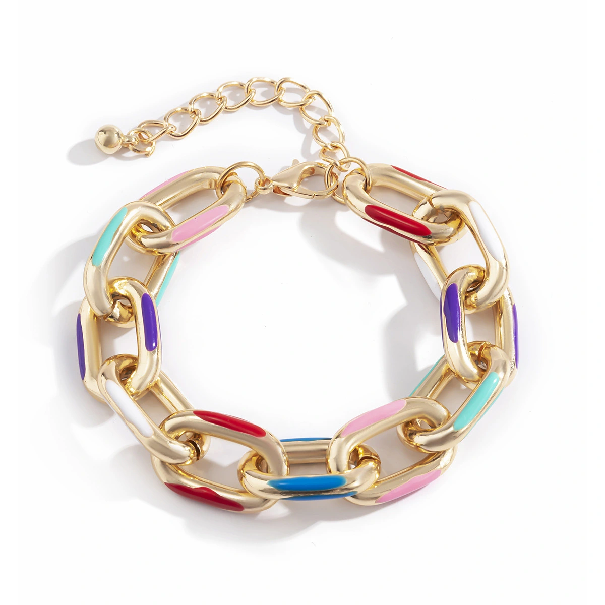 Creative Personality Metal Color Dripping Bracelet
