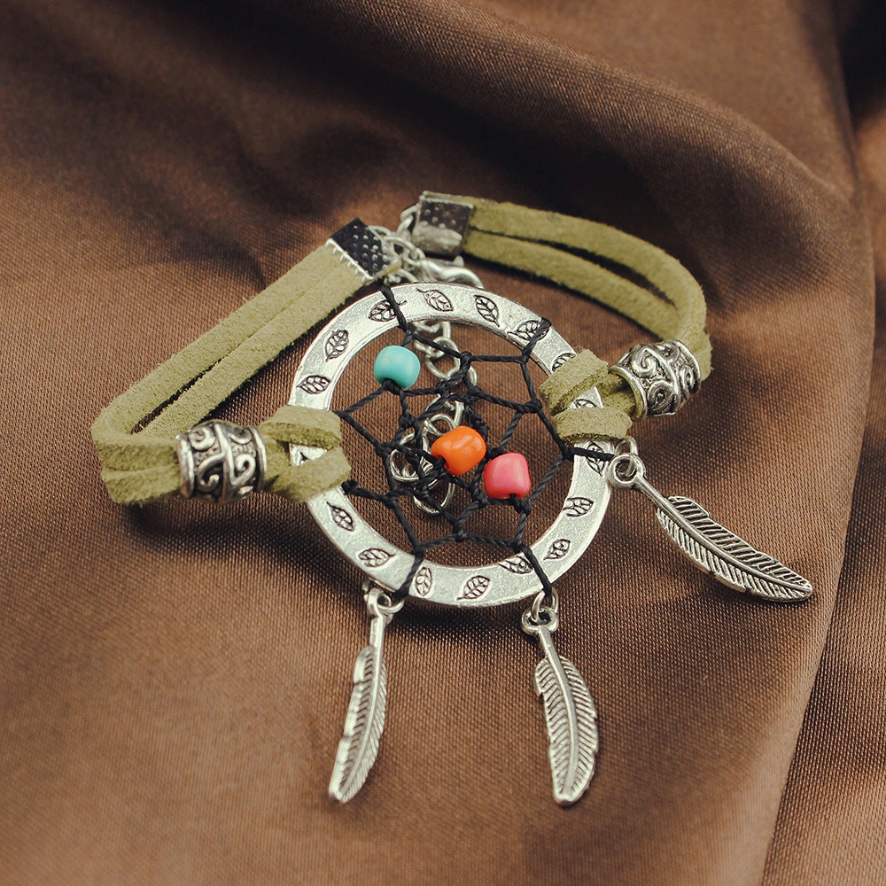 Handmade Colorful Beads Dream Catcher Bracelet Bracelet Vintage Bracelet