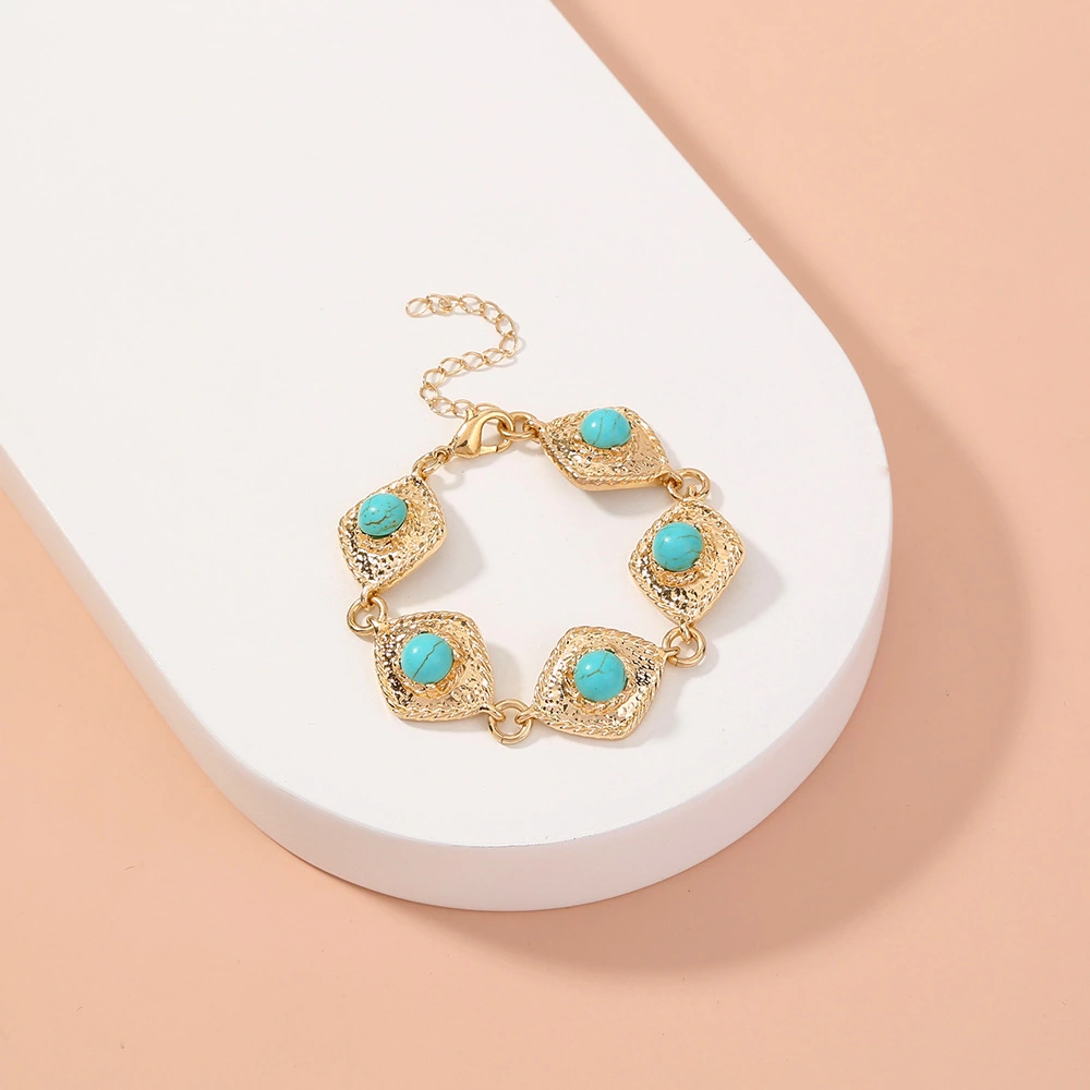 Retro Bohemian Geometric Shape Alloy Fashion Bracelet, Wild Featured Bracelet