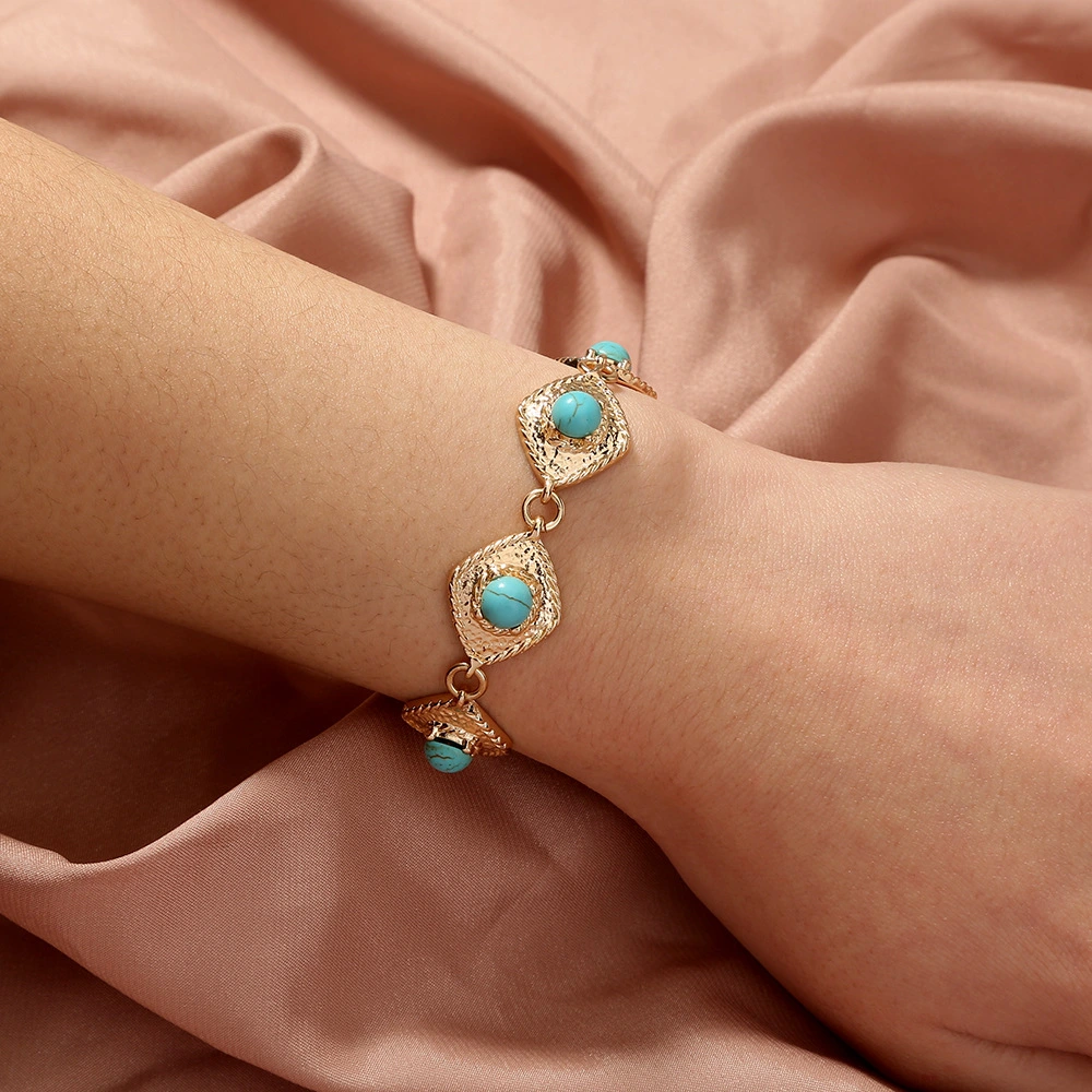 Retro Bohemian Geometric Shape Alloy Fashion Bracelet, Wild Featured Bracelet