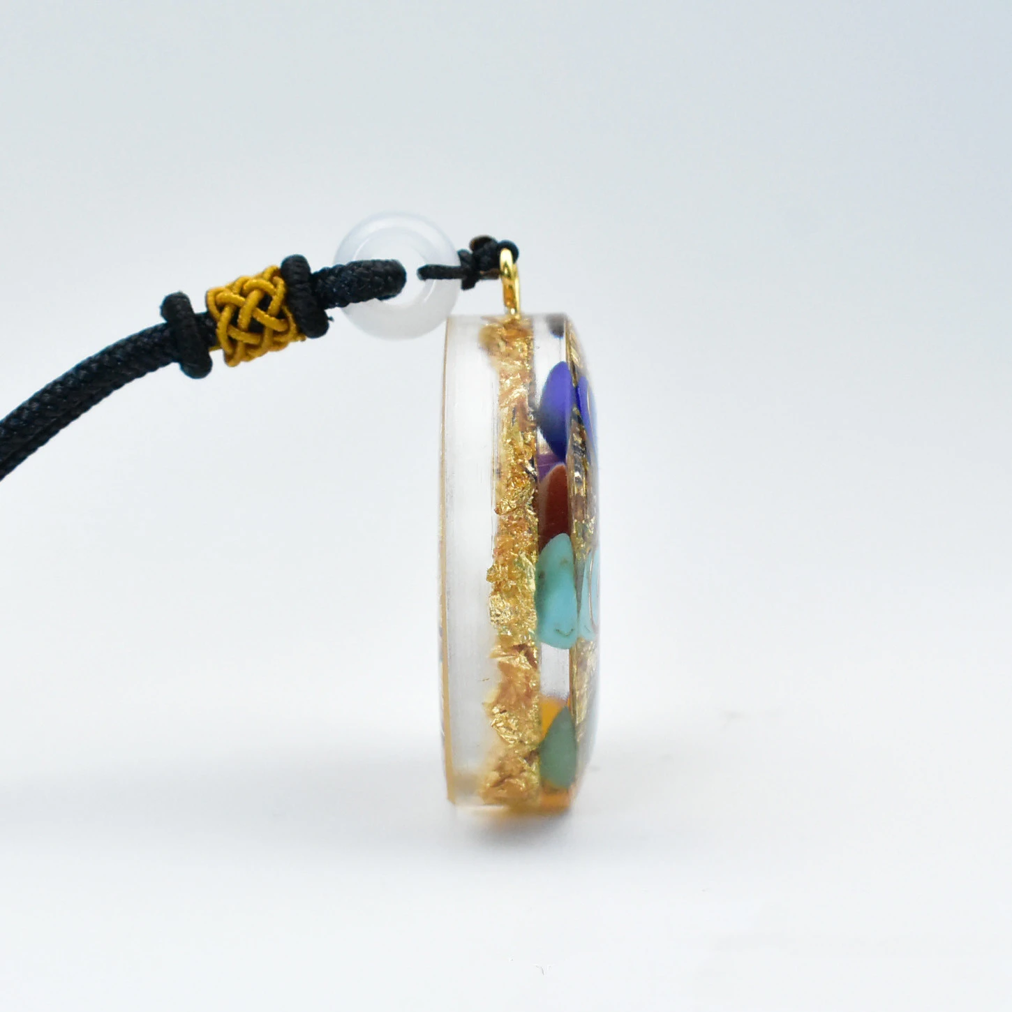 Amazon foreign trade orgonite pendants natural crystal seven chakras Pendant
