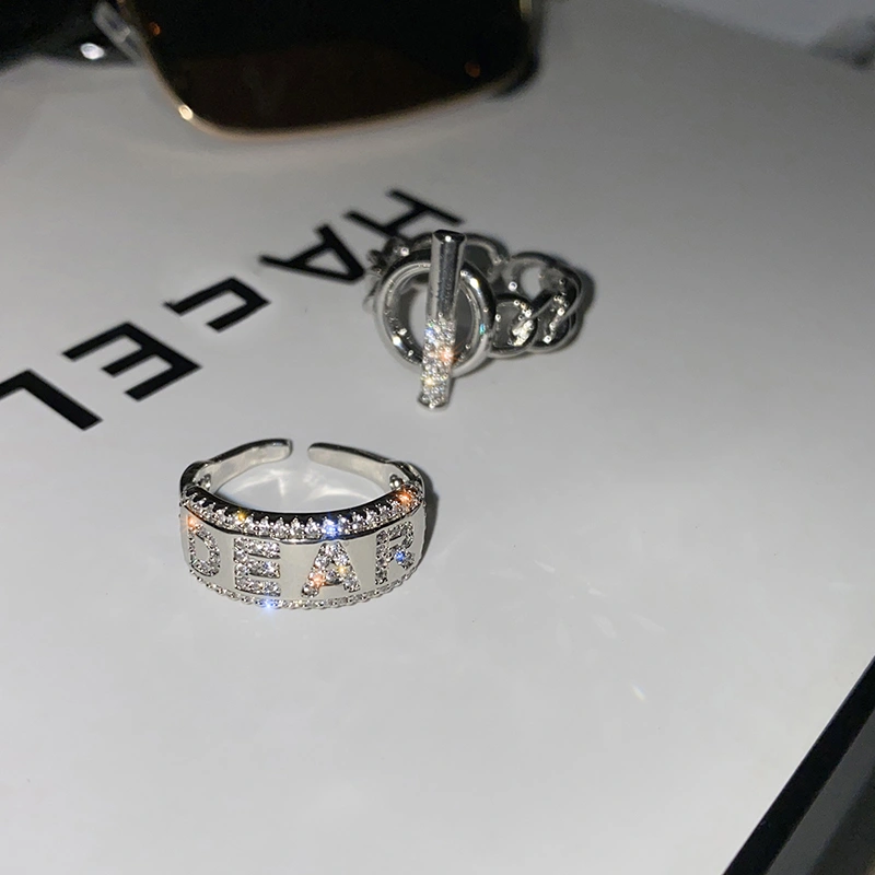 Luxury Flashing Index Finger Fashion Personality Advanced Cold Wind Ring