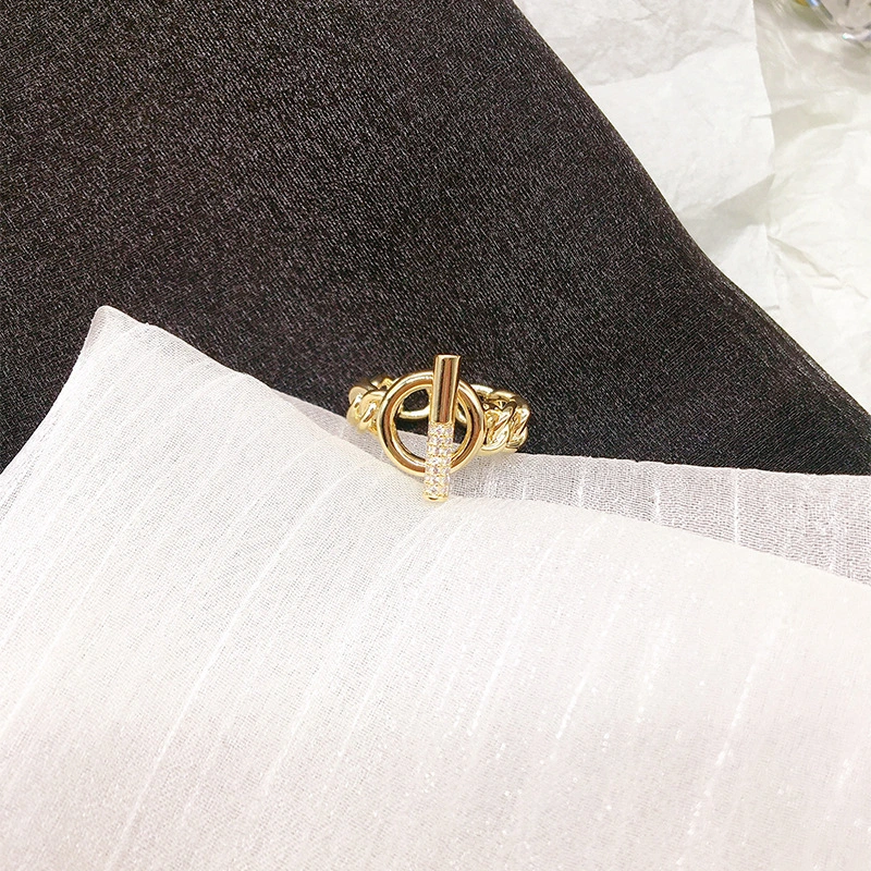 Ring Female Fashion Personality Index Finger Ring Tide Cold Wind Fashion Plain Ring