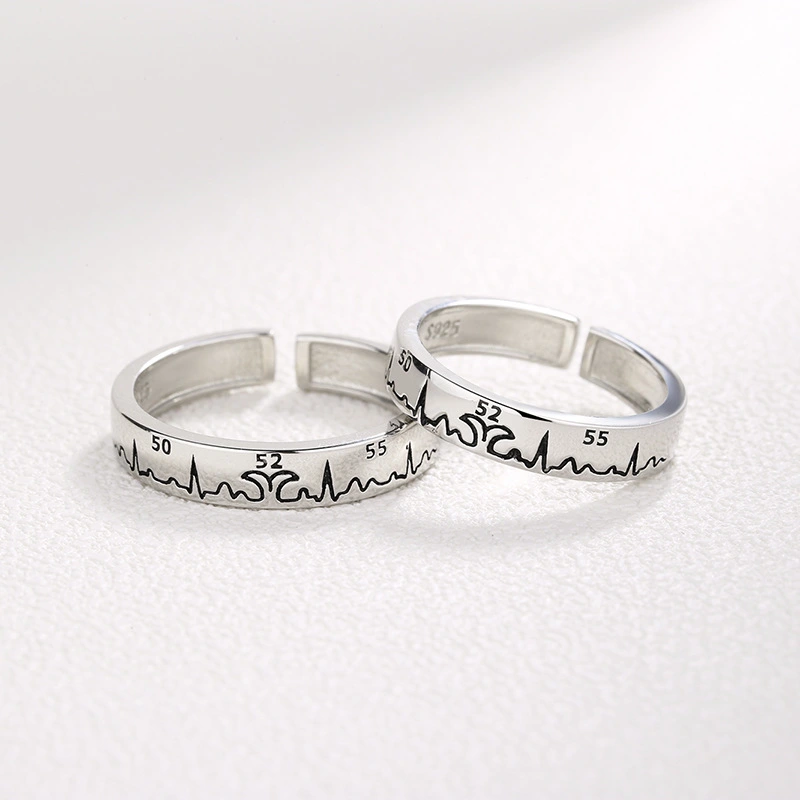 S925 Silver Korean Fashion Couple Ring