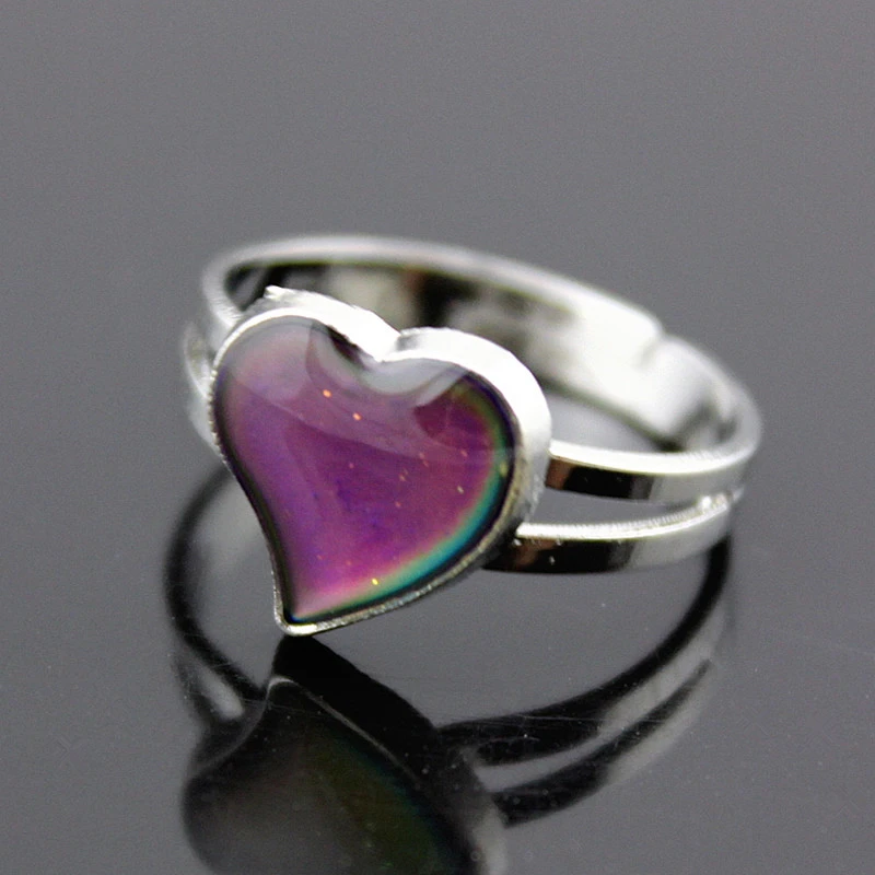 Heart-shaped Thermochromic Ring