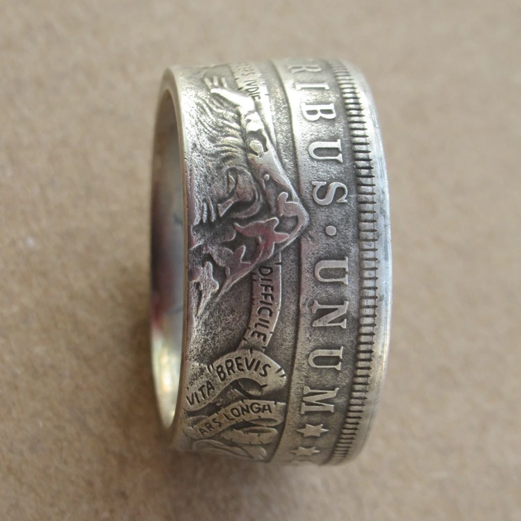 Wanderer Silver Dollar Silver Plated Ring