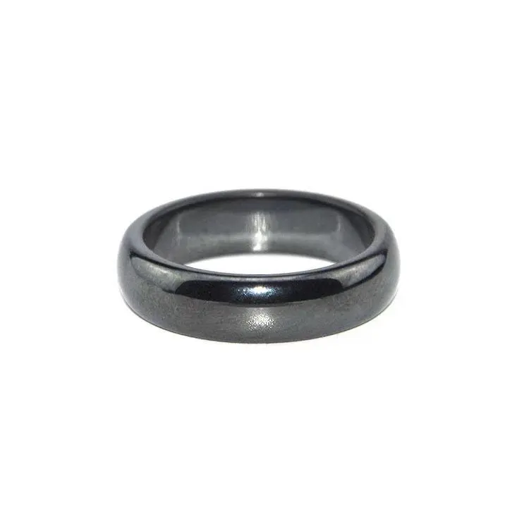 Fashion Curved Hematite Magnetic Ring